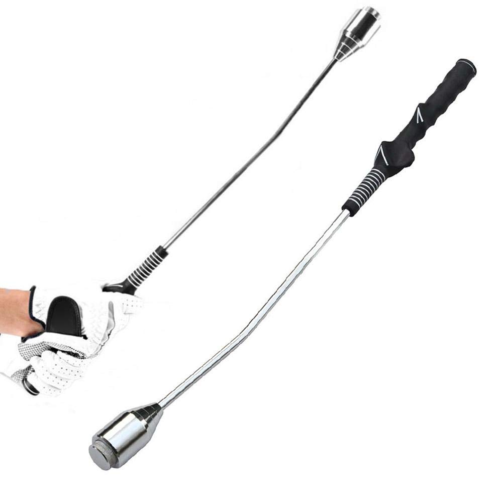Right-Handed Golf Swing Trainer with Weighted Club - Improve Tempo & Grip - Golf Training Aid for Home Practice - Perfect for Indoor Golf Simulators & Backyard Drills