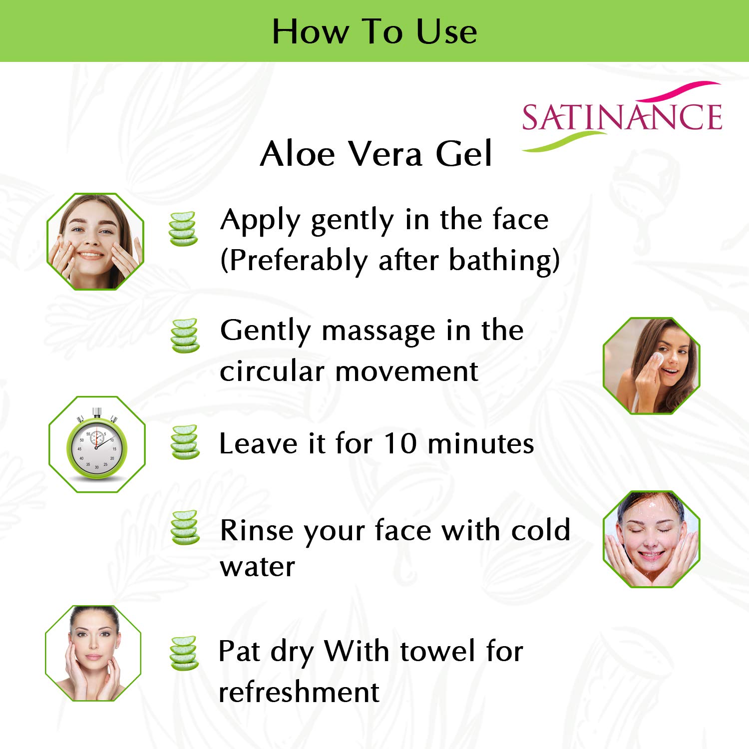 SATINANCE 100% Pure Aloe Vera Gel for Face & Hair - 100g, 2-Pack | Natural Hydrating Moisturizer for Acne, Dark Circles & Dry Skin | Soothing Sunburn Relief & Hair Care | Perfect for Daily Skincare & Post-Workout Recovery