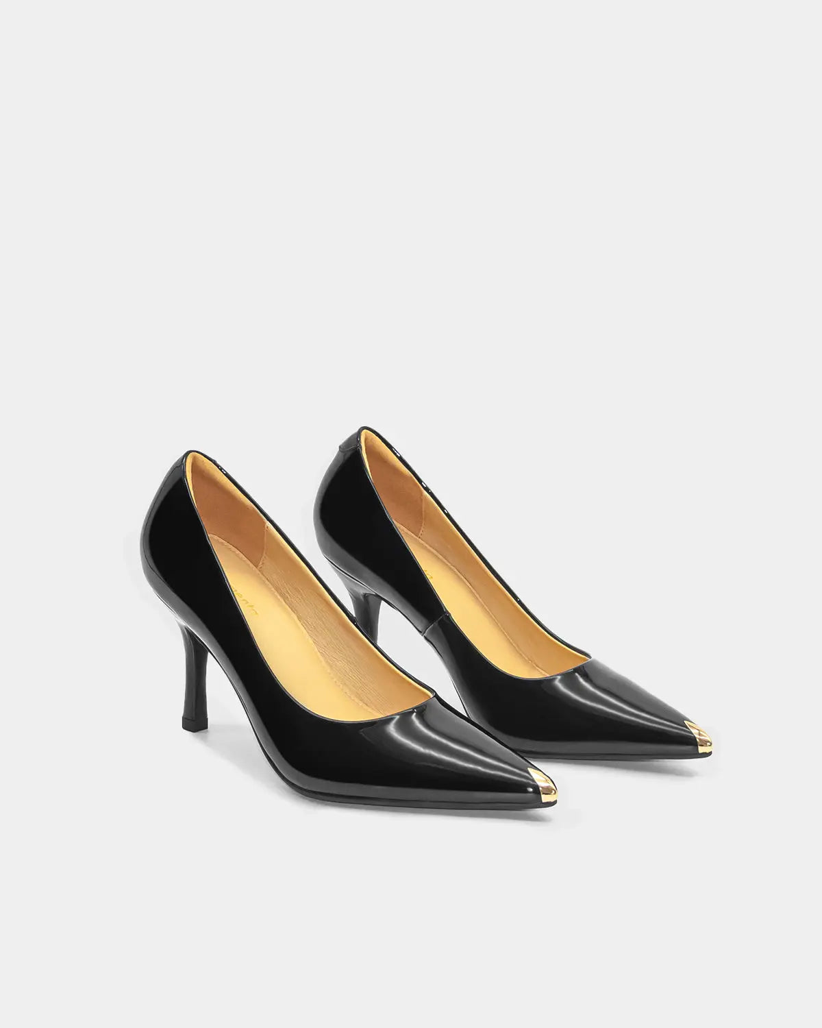Black Patent Leather Classic Pumps for Women - Elegant Pointed Toe High Heel Dress Shoes for Office, Party & Wedding | Comfortable & Stylish Formal Shoes