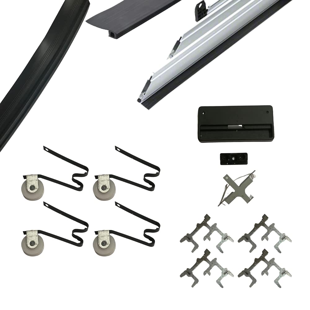 ALCAN Sliding Screen Door Repair Kit - 4 Sizes with Frames, Rollers, Handle, Locks & Screws | No Mesh Included | Easy DIY Replacement for Patio, Deck & Backyard Screen Doors
