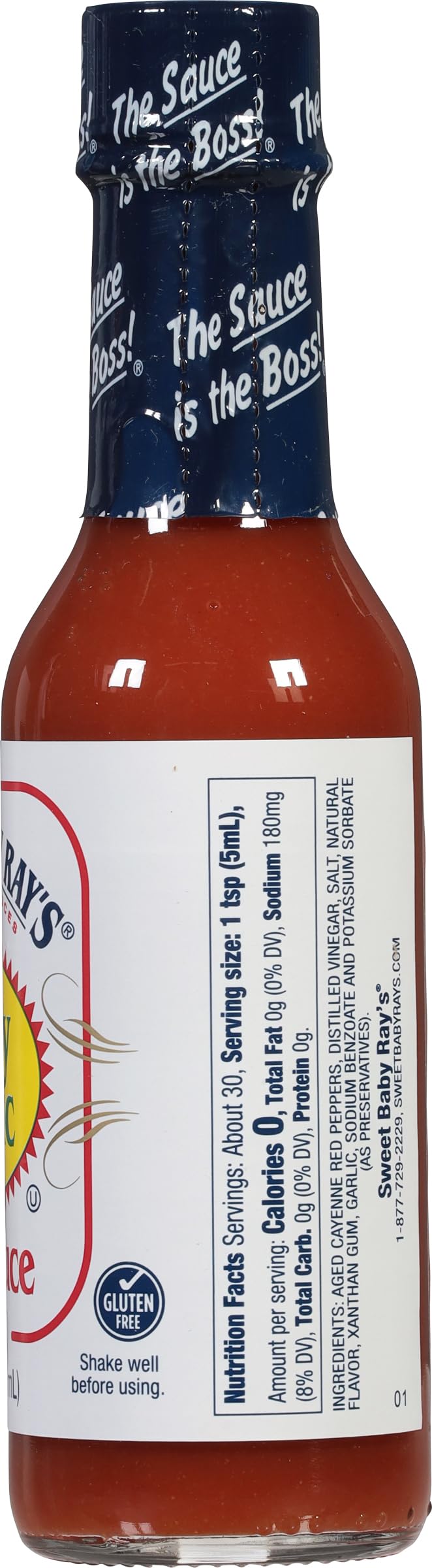 Sweet Baby Ray's Spicy Garlic Hot Sauce - 5 Fl Oz (Pack of 3) | Bold & Tangy BBQ Sauce for Wings, Ribs, Burgers & More | Perfect for Grilling, Dipping & Cooking