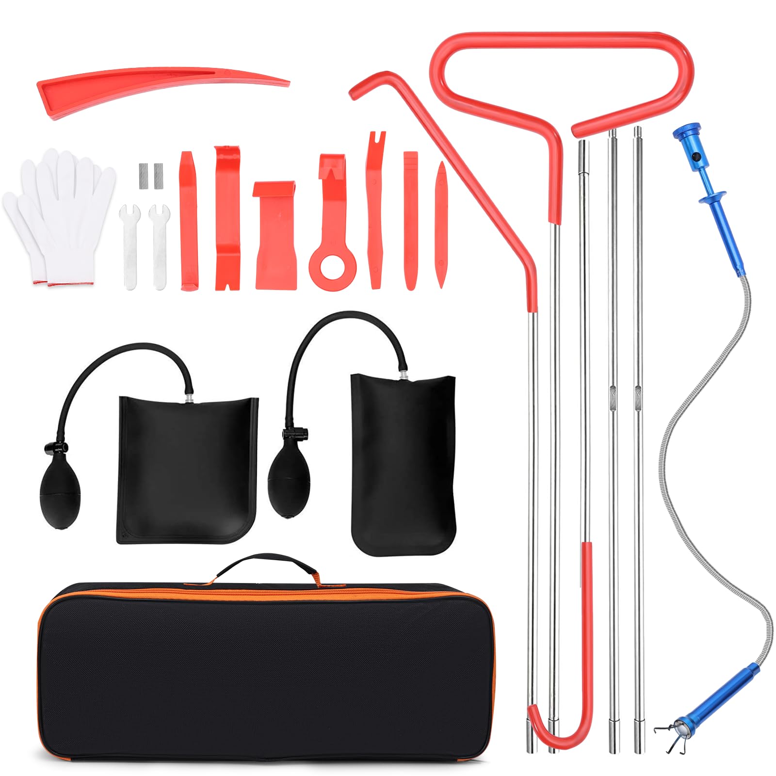 24-Piece Car Tool Kit - Essential Automotive Repair Tools for DIY & Professional Mechanics - Perfect for Emergency Roadside Repairs & Garage Maintenance