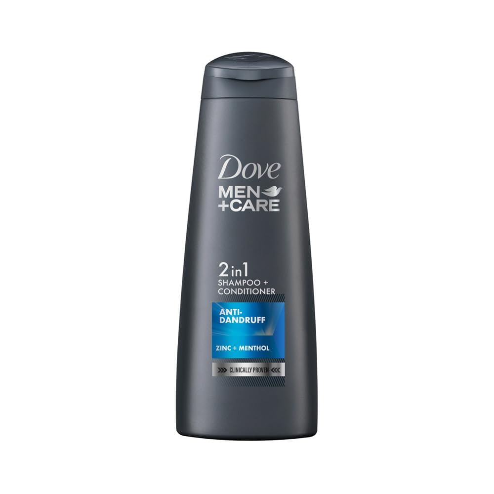 Dove Men+Care Anti Dandruff 2-in-1 Shampoo and Conditioner for Men, 11.49 Fl Oz (340ml) - Controls Dandruff & Soothes Scalp - Perfect for Daily Hair Care & Scalp Health