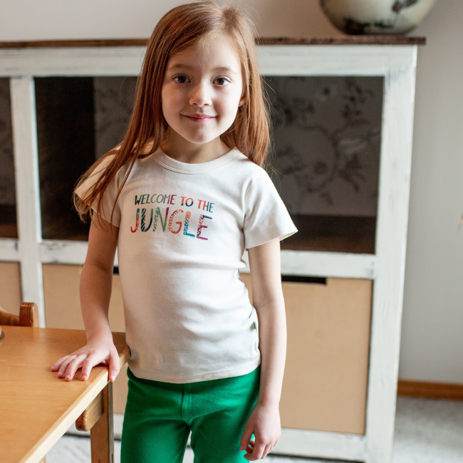Finn and Emma Graphic Tee - Welcome to the Jungle | Soft Cotton Baby & Toddler Shirt for Playdates & Outdoor Adventures
