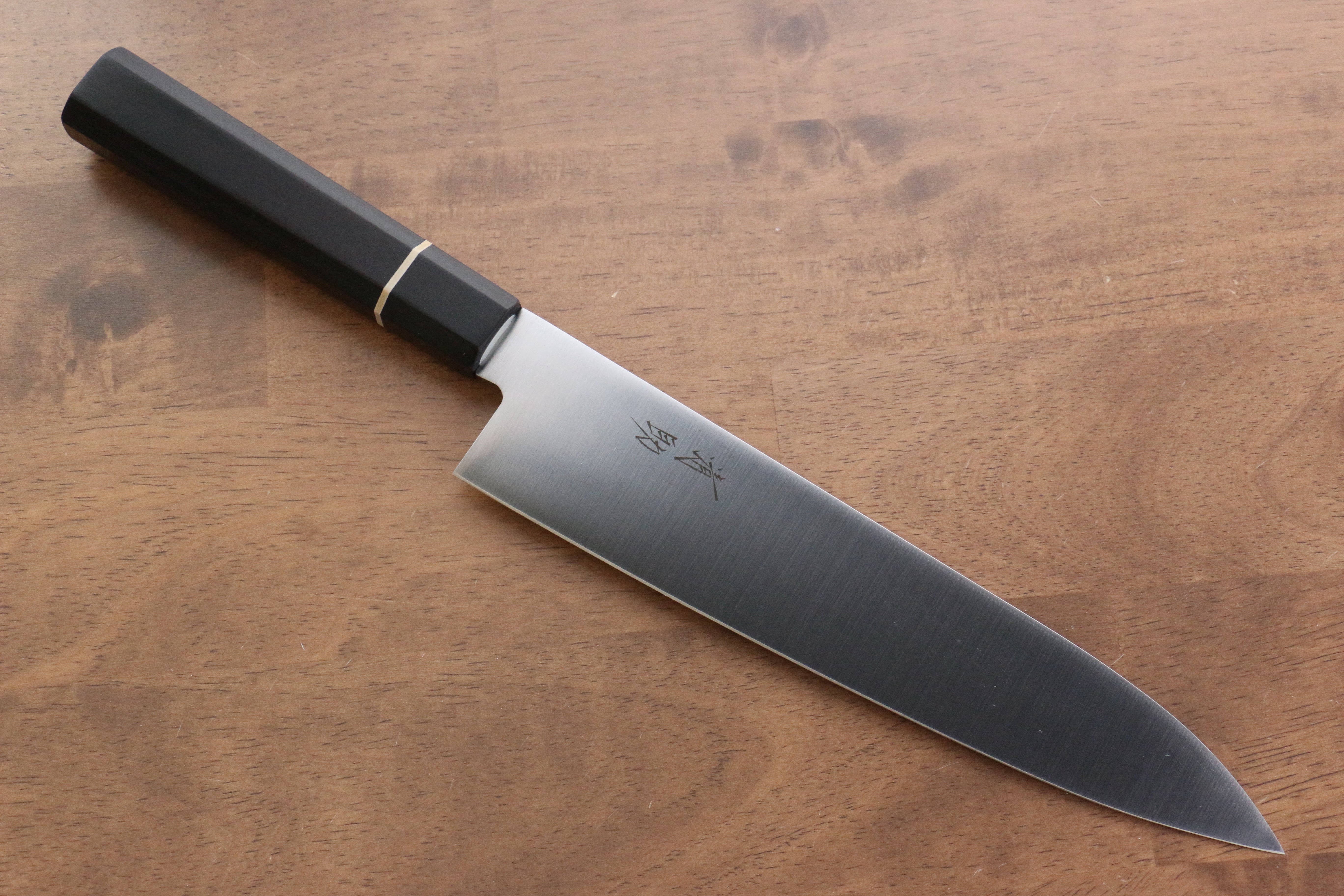 Premium Seisuke Molybdenum Gyuto 210mm Chef Knife - Japanese Black Pakkawood Handle - Professional Kitchen Knife for Sushi, Meat Cutting & Vegetable Chopping