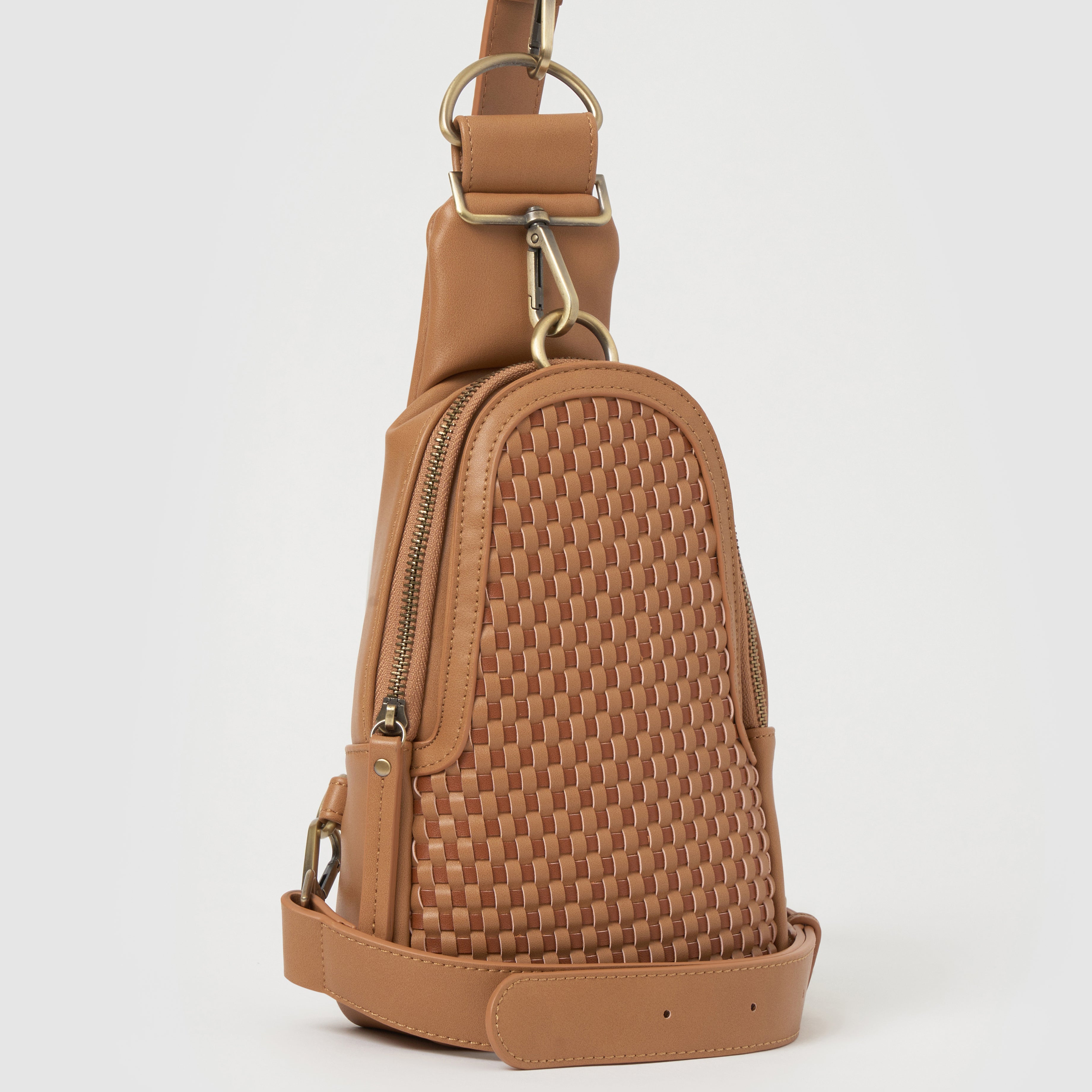 Liberty Woven Tan Handbag - Stylish Crossbody Purse for Women | Perfect for Work, Travel & Everyday Use