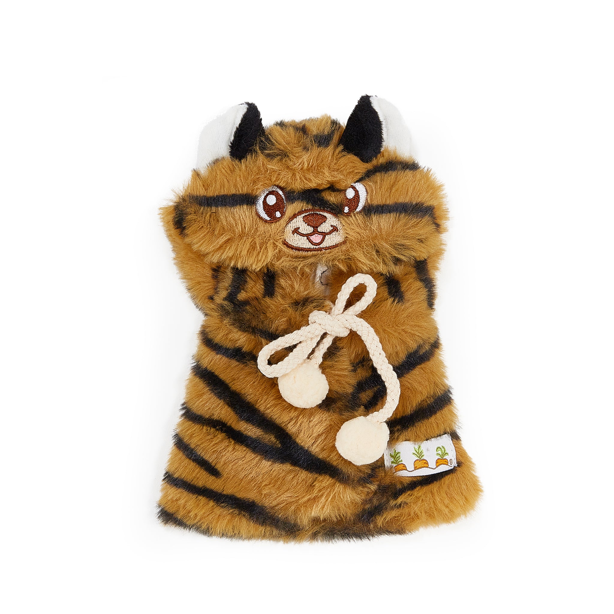 Kids Tiger Cape - Soft Cream Costume for Boys & Girls - Perfect for Halloween, Dress-Up & Pretend Play