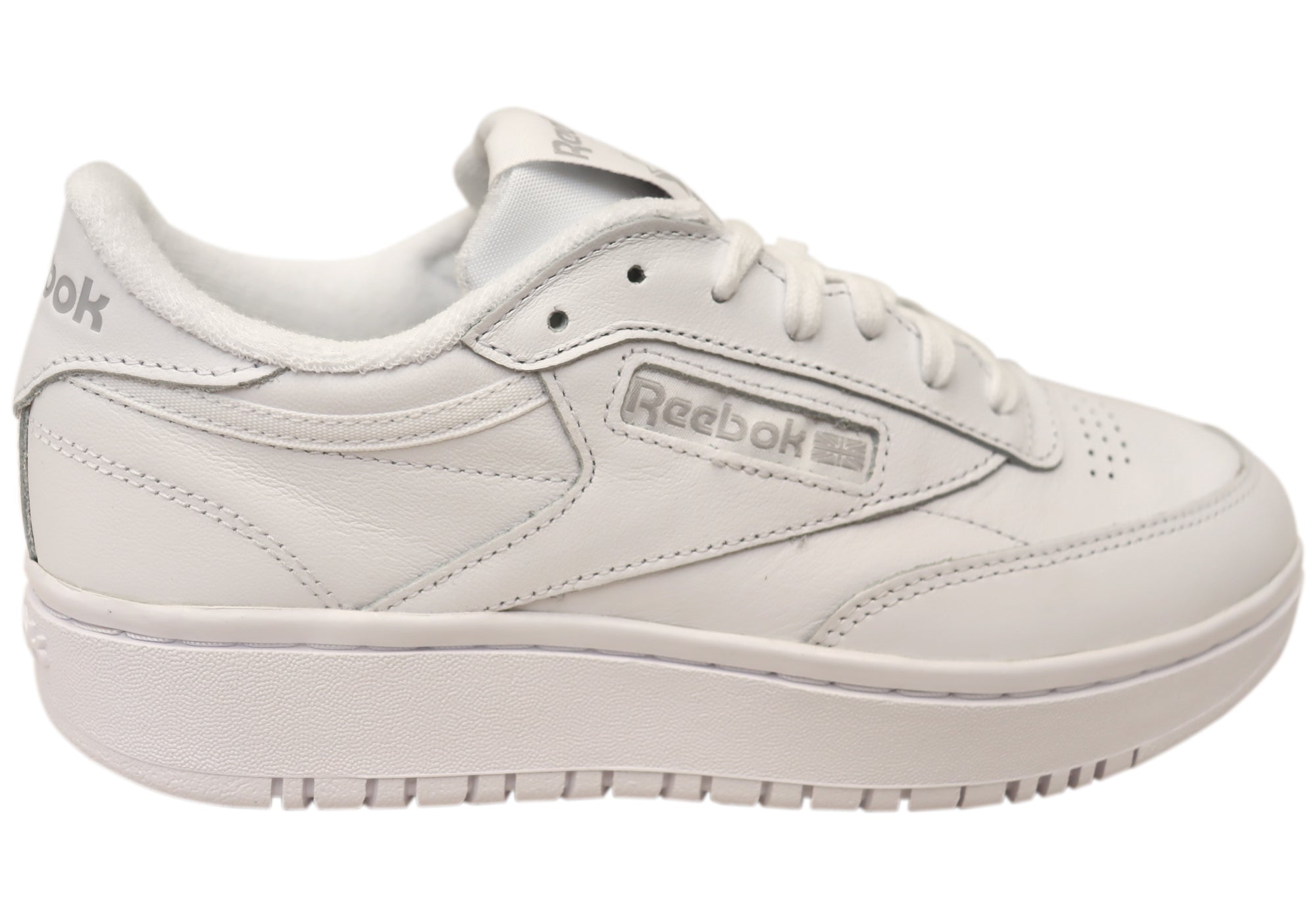 Reebok Club C Double Women's Leather Sneakers - Comfortable Casual Shoes for Walking, Running & Everyday Wear