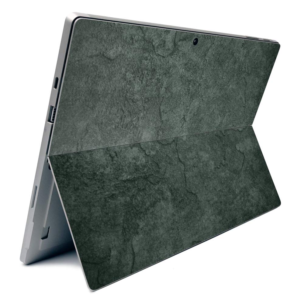 Premium Carbon Fiber Skin for Microsoft Surface Pro 7 - Green Stone Textured Protective Cover | Durable USA-Made Vinyl Wrap | Easy Application & Removal | Perfect for Work, Travel & School Use
