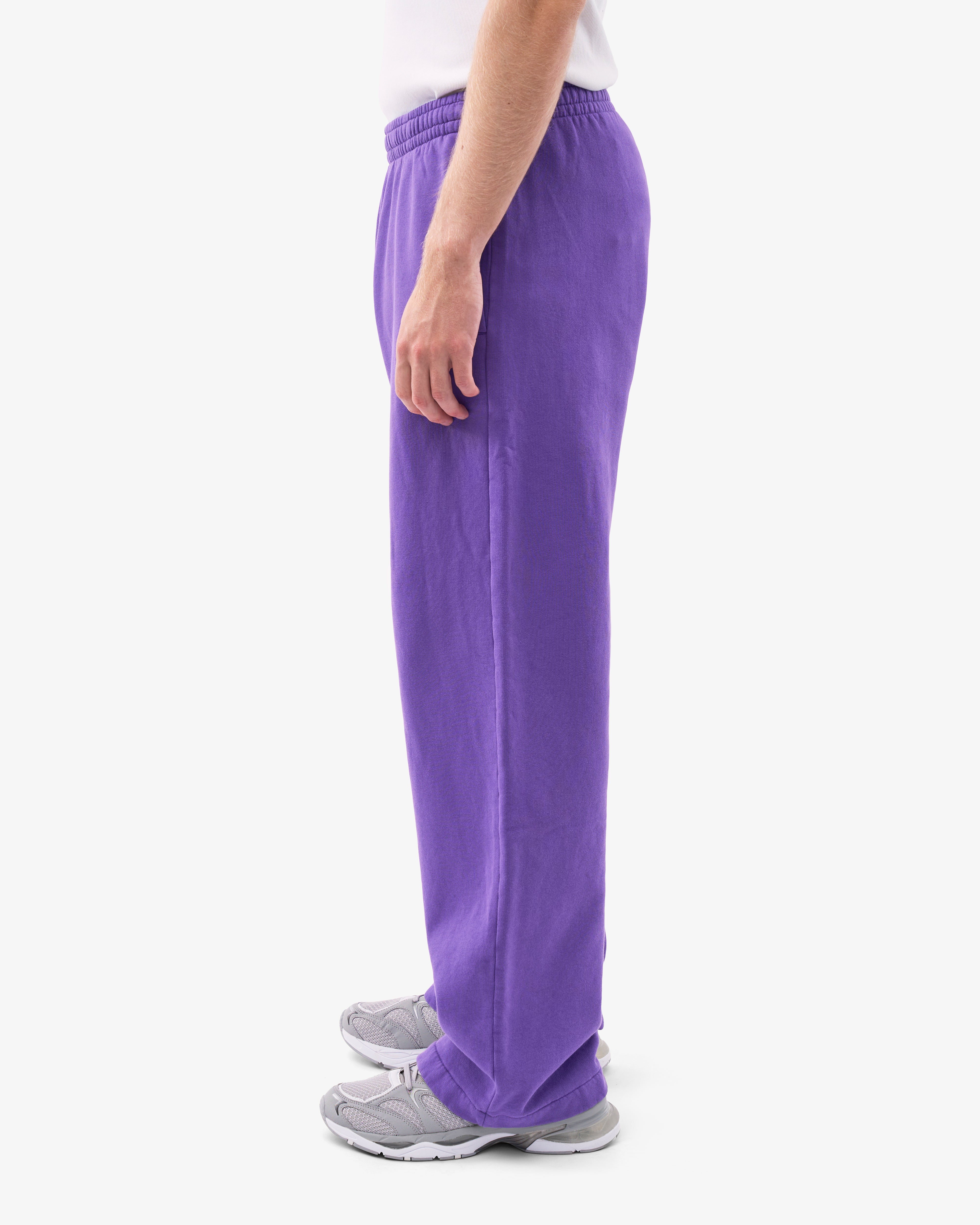 Organic Straight Leg Sweatpants for Women - Soft Comfortable Lounge Pants - Ultra Violet Purple Yoga Joggers - Perfect for Home, Workout & Travel