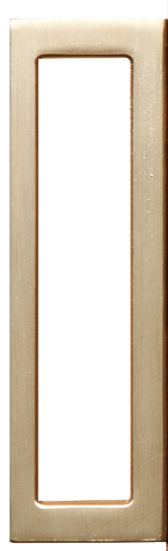 Gold Rectangle Handle Open Mirror - Elegant Vanity Mirror for Makeup, Dressing Table & Bathroom Decor - Perfect for Home, Salon, and Hotel Use