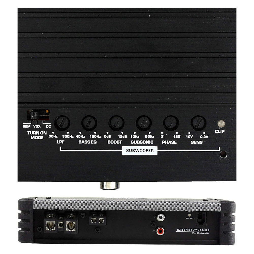 Cerwin Vega SRPM750.1D 750W RMS Class D Monoblock 2 Ohm Stable Marine Amplifier with Bass Knob - High Power Car Audio Subwoofer Amp for Boats, Trucks & RVs - Perfect for Marine & Off-Road Vehicle Sound Systems