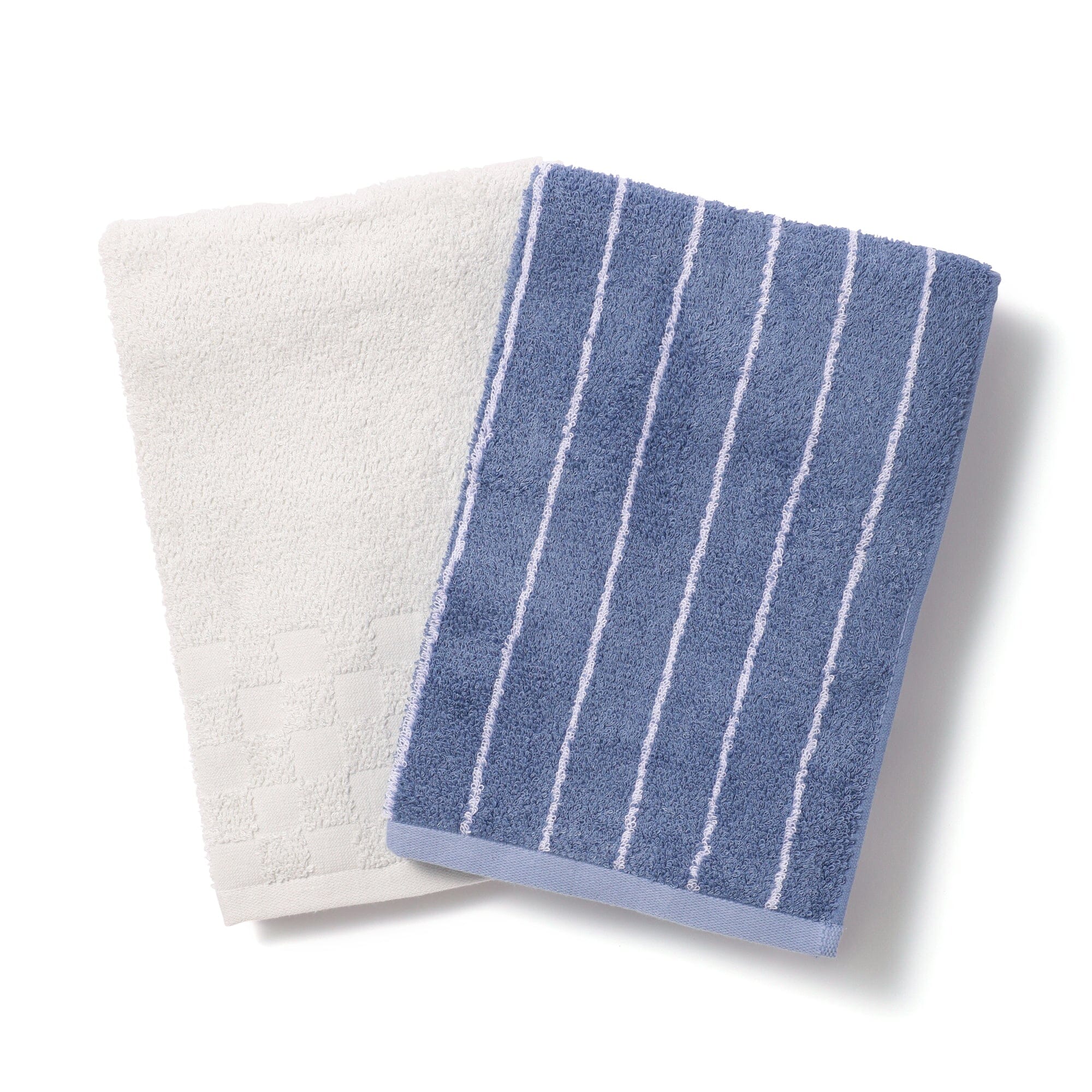 Antibacterial & Deodorant Cotton Bamboo Rayon Bath Towel Set - Soft Absorbent Quick-Drying for Bathroom, Spa & Gym Use - Blue