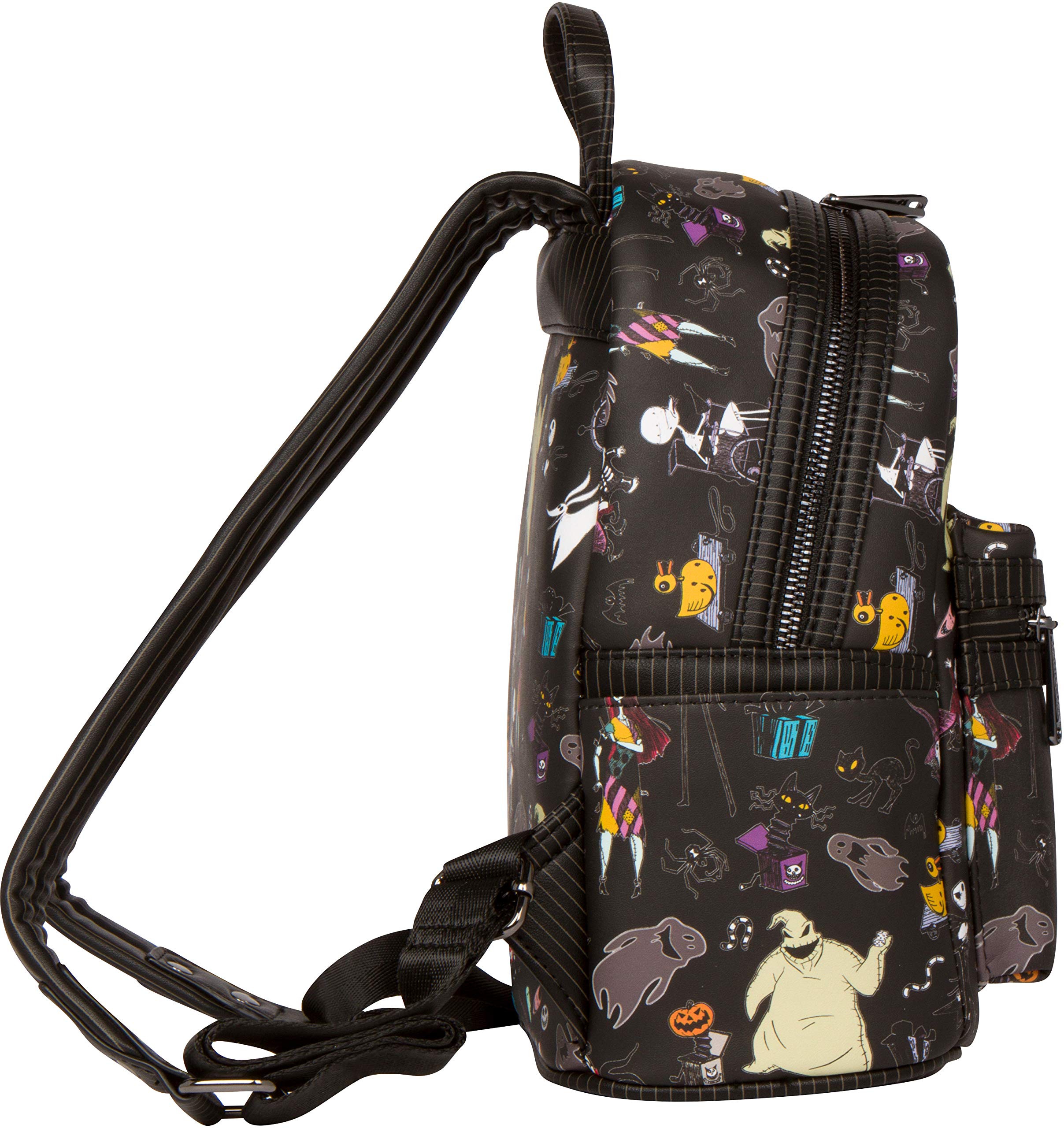 Loungefly Disney The Nightmare Before Christmas Mini Backpack - Official Collectible Crossbody Bag for Halloween & Christmas | Perfect for Cosplay, Theme Parks & Disney Trips