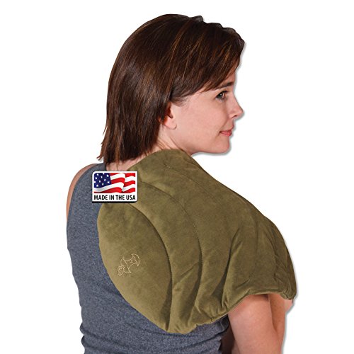 MicroBeads Moist Heat Therapy Packs - Large 11 x 14 Inches for Back Pain Relief, Muscle Relaxation & Stress Relief - Perfect for Home, Office & Travel Use