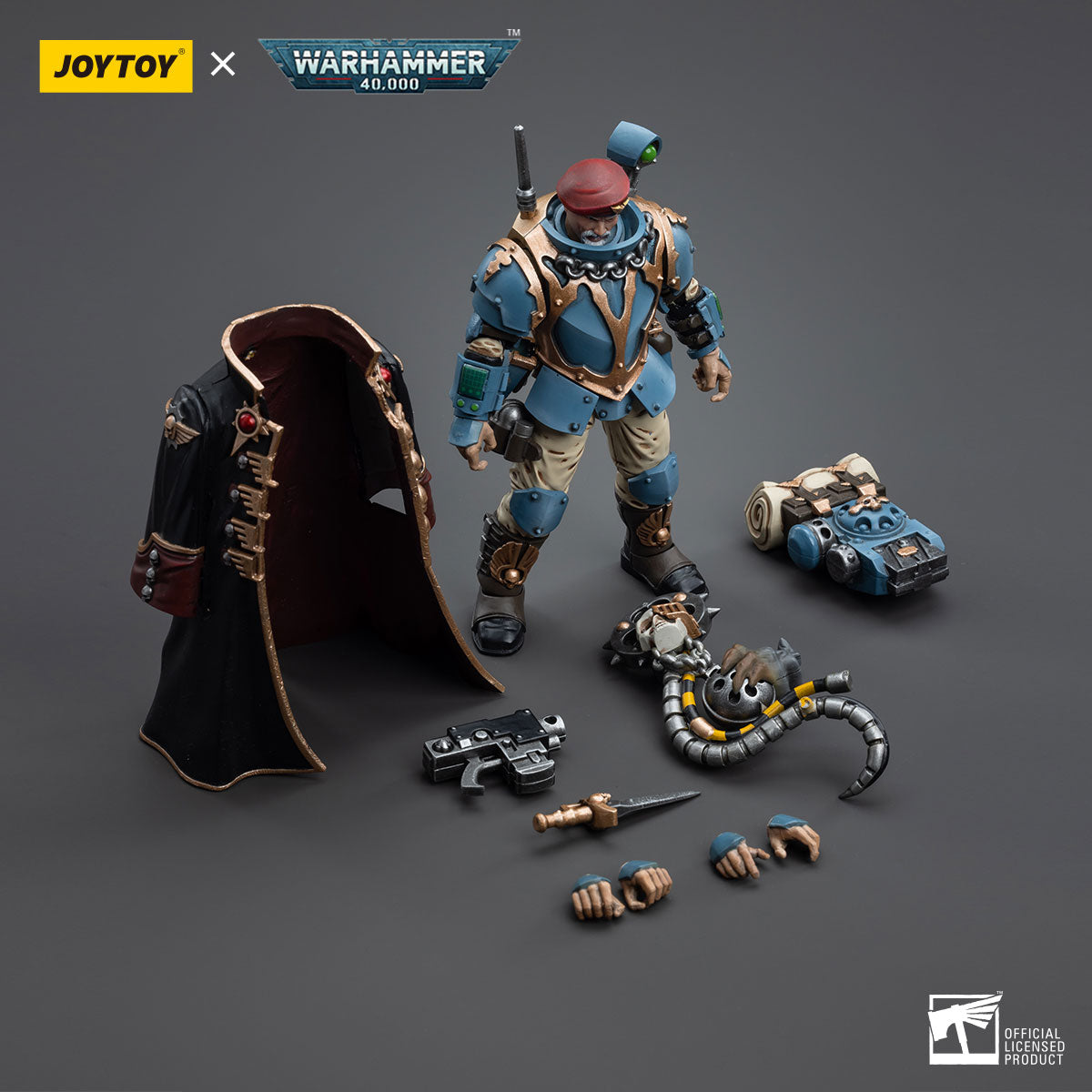 1/18 JOYTOY 3.75-inch Astra Militarum Tempestus Scions Command Squad Action Figure - 55th Kappic Eagles Set (5pcs) - Perfect for Warhammer 40K Collectors, Tabletop Gaming & Display