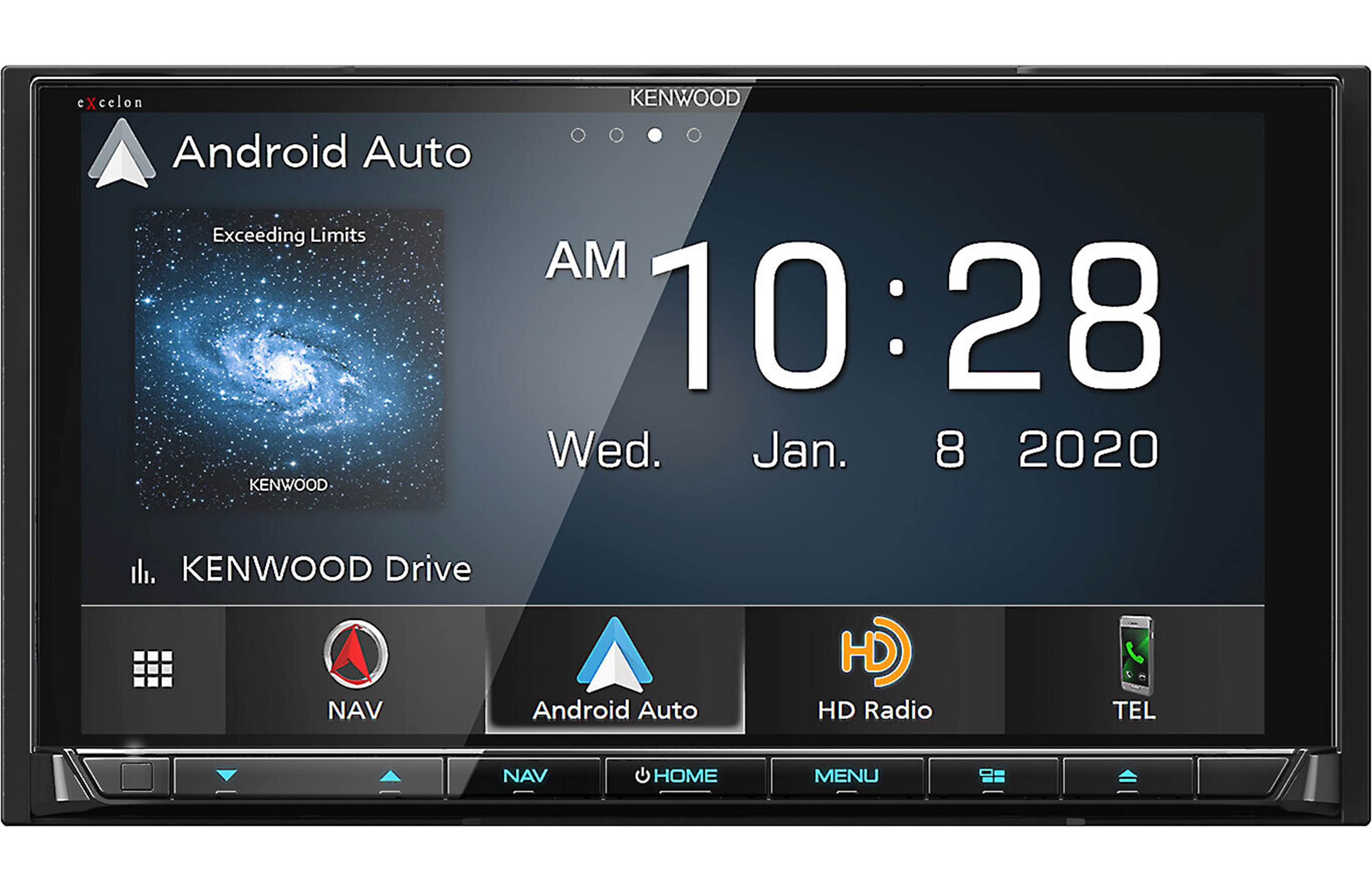 Kenwood Excelon DNX997XR Car Stereo - Bluetooth Navigation DVD Receiver with HD Radio for Seamless Driving & Entertainment