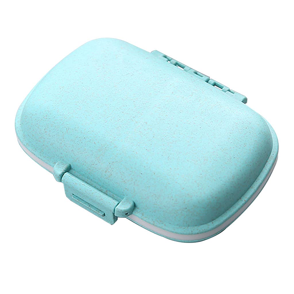 Cuawan 8-Compartment Portable Pill Organizer - Daily Vitamin & Supplement Storage Case for Cod Liver Oil, Tablets, and Pills | Perfect for Travel, Home, and Office Use