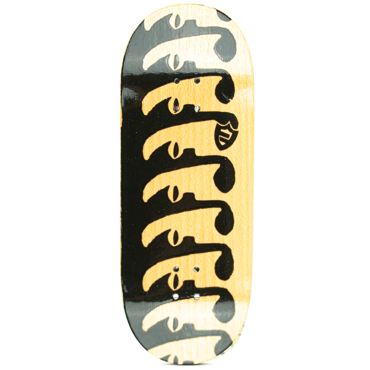 Blackriver Fingerboard Deck - Natural Flatface Artificial Time - Professional Mini Skateboard for Finger Tricks & Training - Perfect for Skateboard Enthusiasts & Collectors