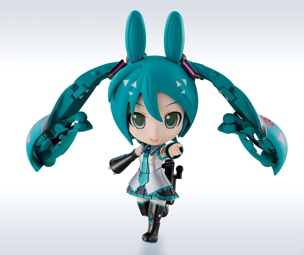 Chogokin Miracle Henkei Hatsune Miku & Rody Action Figure - Collectible Anime Figure for Display & Cosplay - Perfect for Anime Fans, Gift Giving & Home Decor