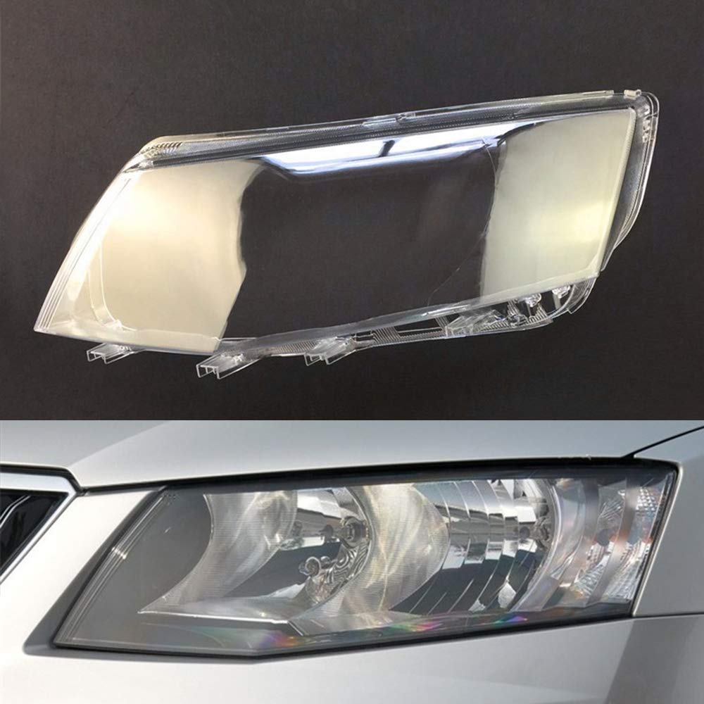 Skoda Octavia 2015-2017 Left Headlight Cover (Driver Side) - Durable Replacement for Night Driving