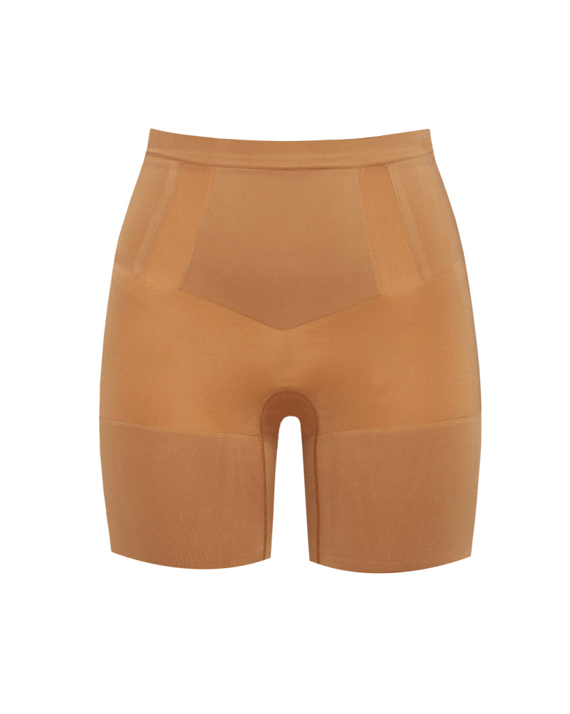 SPANX Sculpt OnCore Mid Thigh Shorts - High Waist Shaping Shorts for Women | Tummy Control & Thigh Slimming | Perfect for Workout, Yoga & Everyday Wear