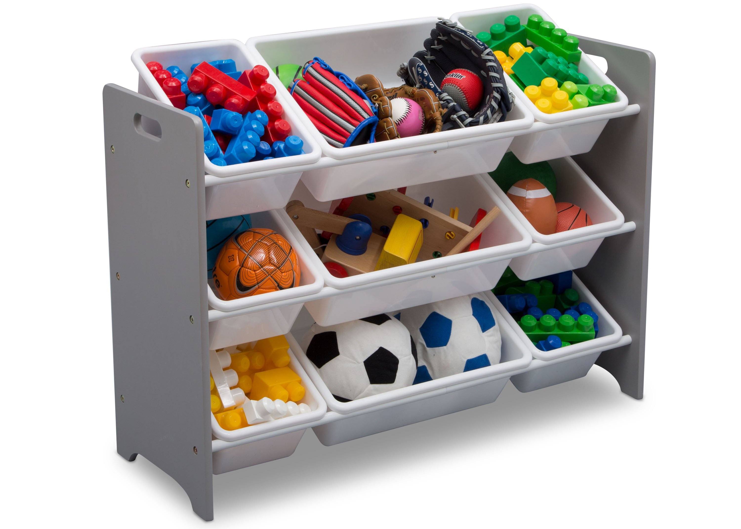 MySize 9 Bin Plastic Toy Organizer - Kids Room Storage Solution for Toys, Books & Crafts - Perfect for Playroom, Bedroom & Classroom Organization