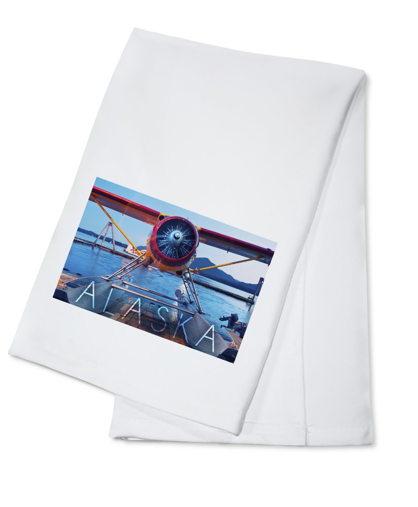 Alaska Float Plane 100% Cotton Tea Towel - Decorative Hand Towel for Kitchen & Home Decor - Perfect for Dish Drying, Gift Giving & Cabin Decor