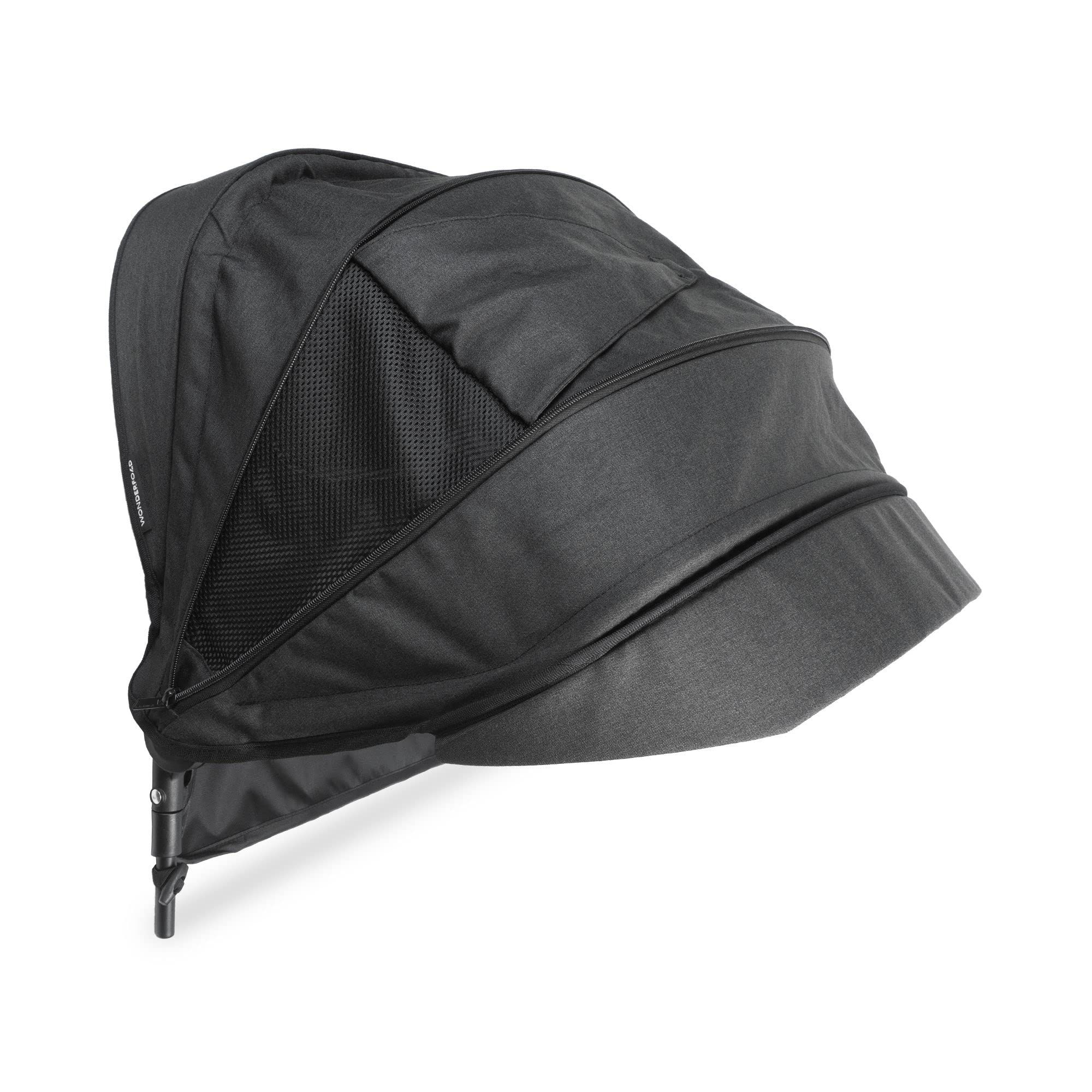 WONDERFOLD Retractable Stroller Canopy with Peek-a-Boo Window & Sun Visor - Breathable Mesh Panels for Airflow (Fits W4 Series) - Perfect for Sunny Outings & Baby Walks