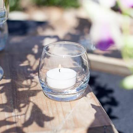 Richland® 500 White Unscented Clear Cup Tealight Candles - Bulk Pack for Weddings, Parties, Home Decor & Relaxation