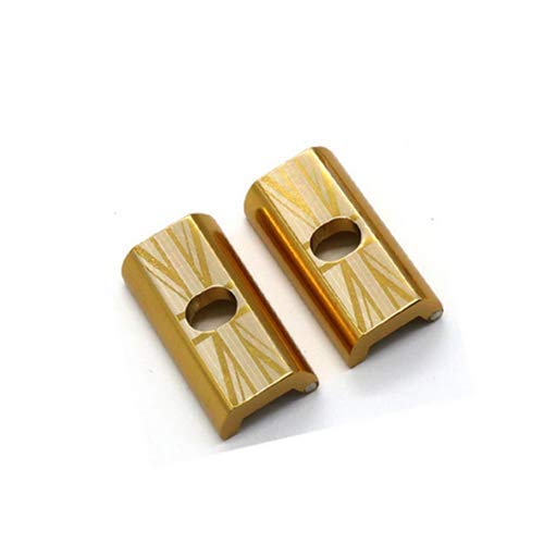 2 Pack Gold Union Jack Magnetic Hinge Clamp Plates for Brompton Folding Bikes - Secure Bike Levers | Perfect for Urban Commuting & Bike Storage