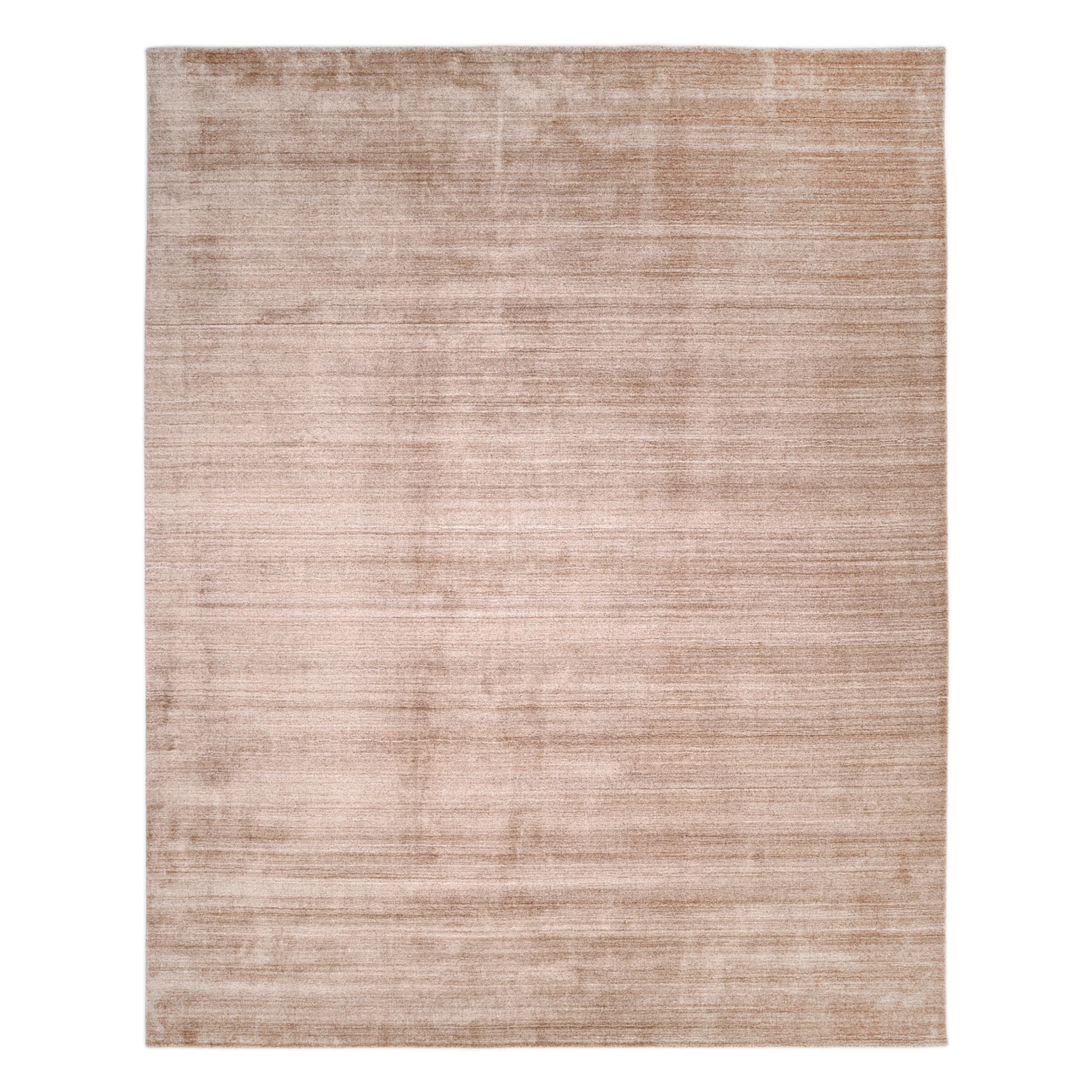 Solo Rugs Harbor Contemporary Solid Hand-Loomed Area Rug - Caramel, 9' x 12' - Perfect for Living Room, Bedroom & Office Decor