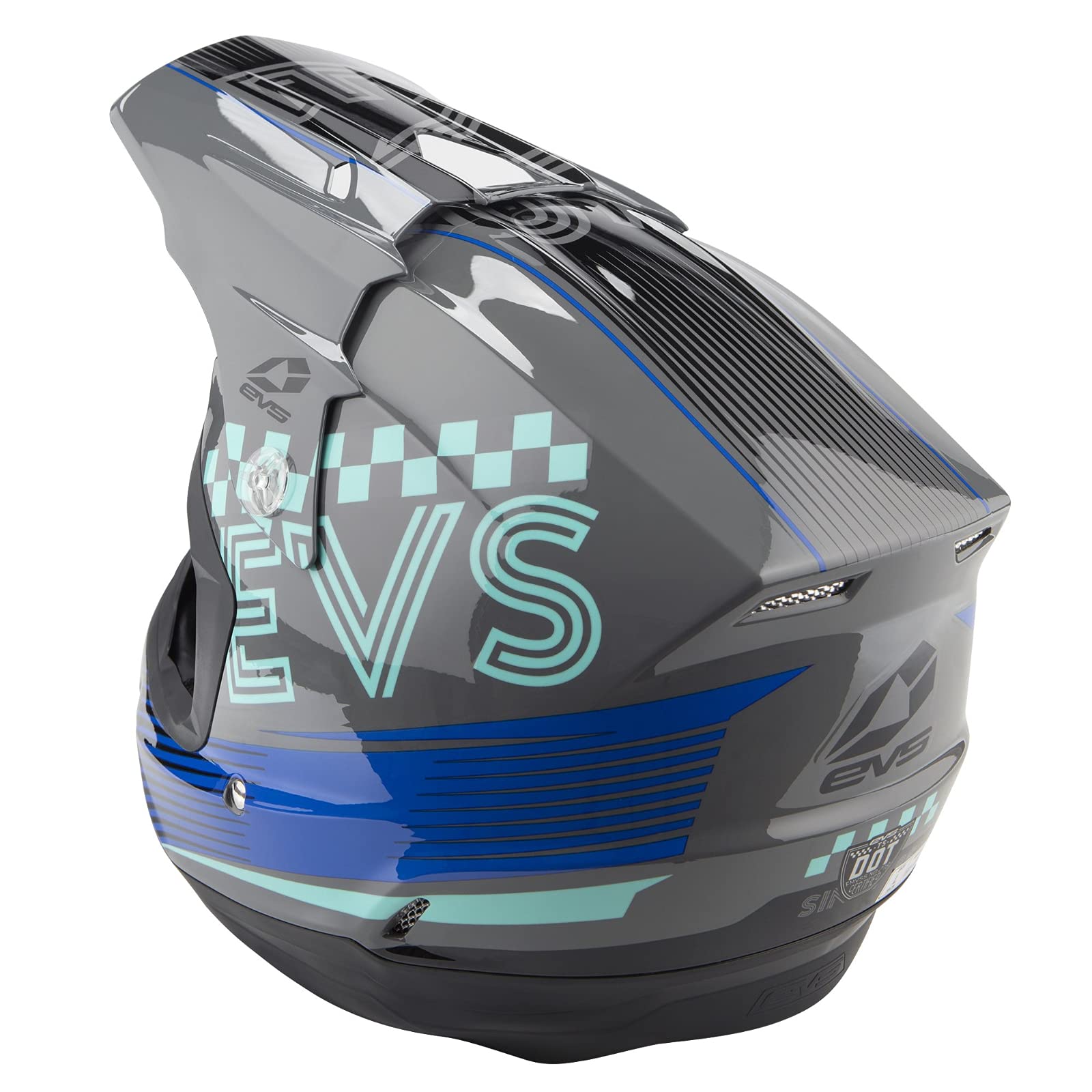 EVS Sports Unisex-Adult T5 Torino Off-Road Full Face Motorcycle Helmet - Dirt Bike, ATV & MX Racing - Lightweight & DOT Approved for Safety