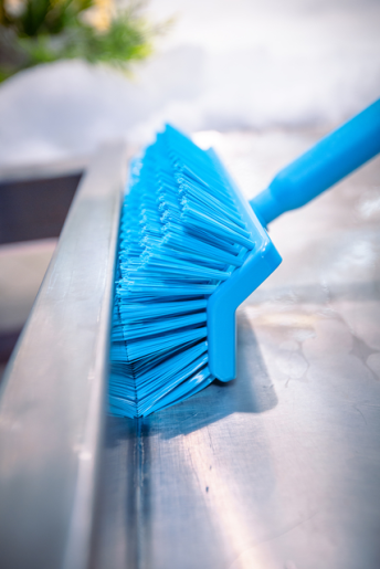 10 Pack Medium Scrub Brushes - Heavy Duty Cleaning Brushes for Kitchen, Bathroom, Tiles & Grout - Durable Scouring Pads with Sturdy Handles (1 Brush per Pack) - Perfect for Deep Cleaning, Dishwashing & Household Chores