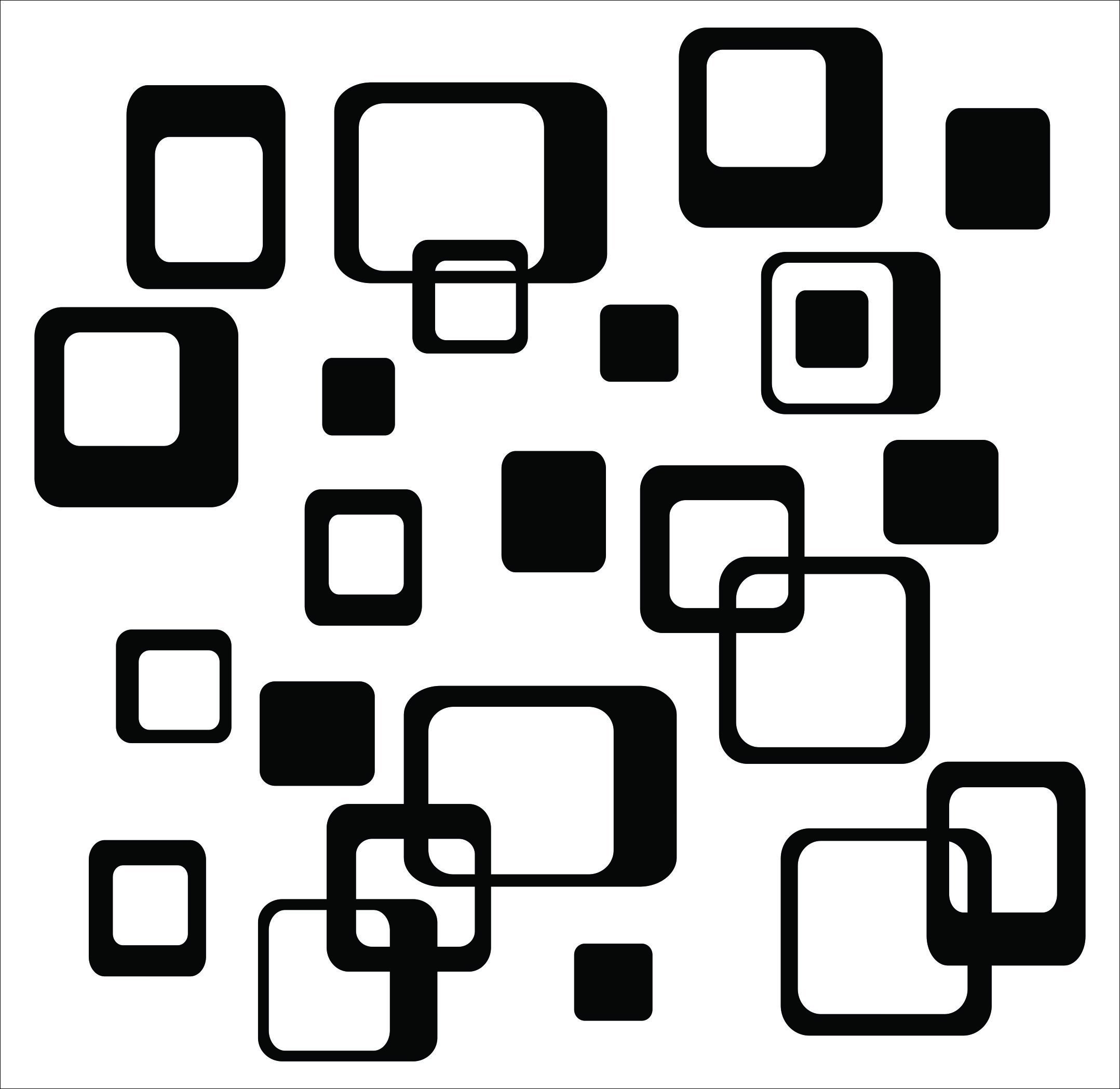 Funky Black Vinyl Wall Stickers - 20pcs 6