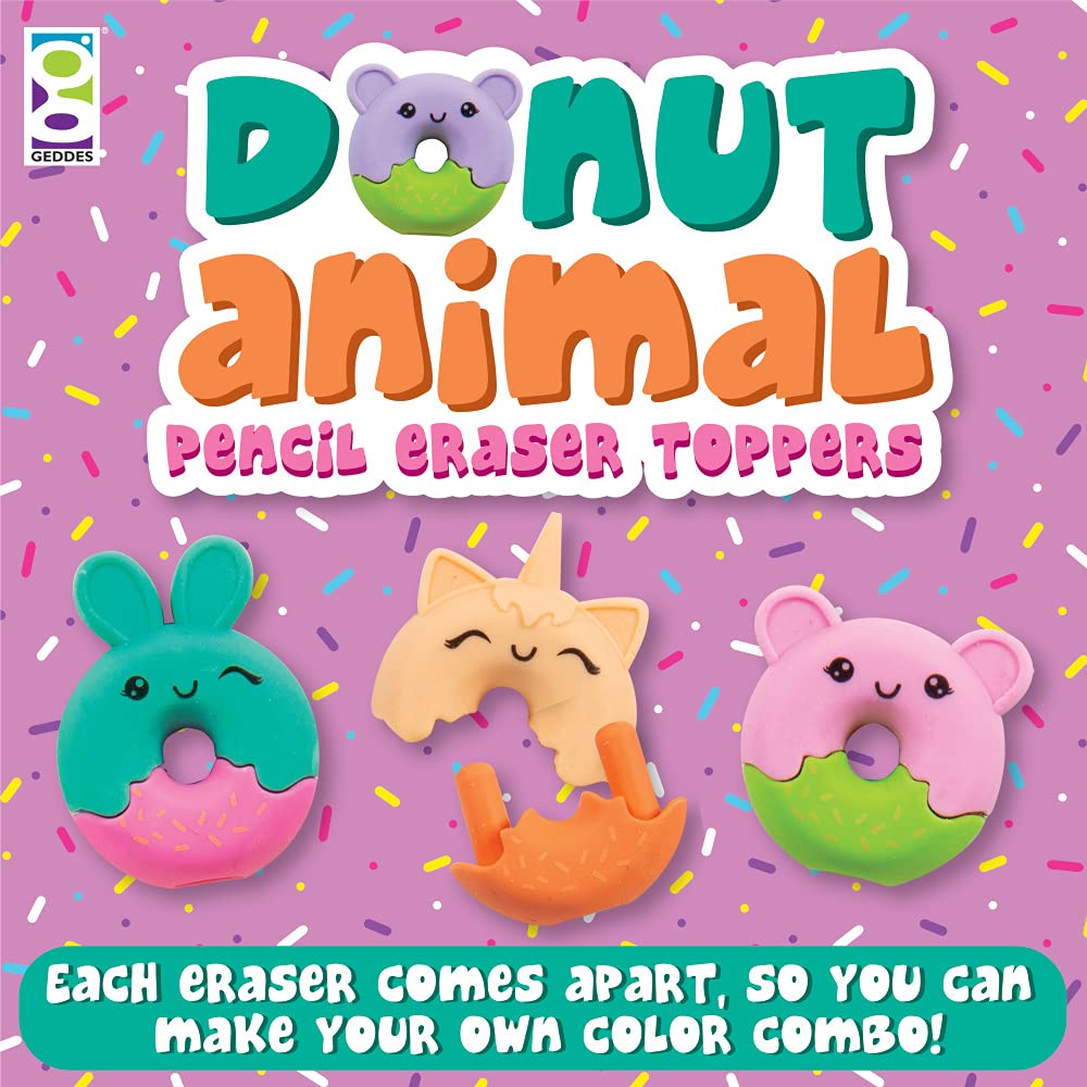 Raymond Geddes Donut Erasers - 48 Pack for School & Office