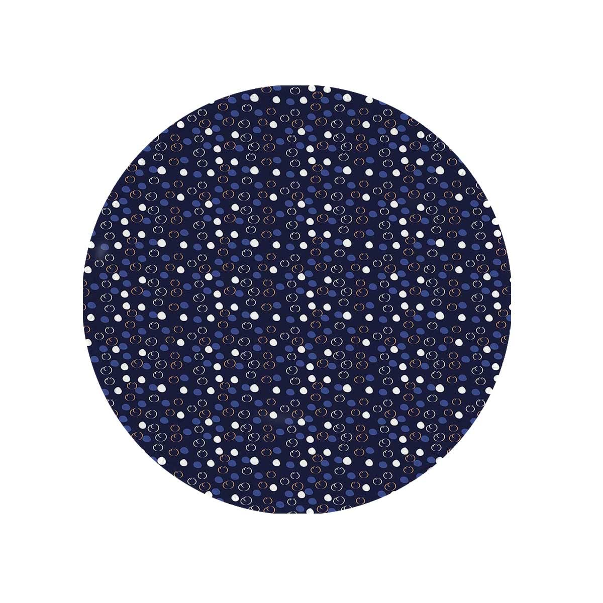 Non-Slip Round Mouse Pad with Rubber Base - Premium Textured Surface & Stitched Edges - 7.9