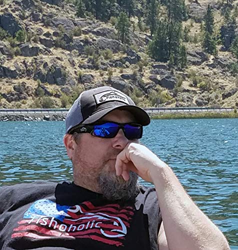 Fishoholic Snapback Baseball Fishing Hat - Breathable Mesh Trucker Cap for Anglers - Perfect Fishing Gift for Dad, Father's Day, or Outdoor Enthusiasts - Ideal for Fishing, Boating, and Outdoor Adventures