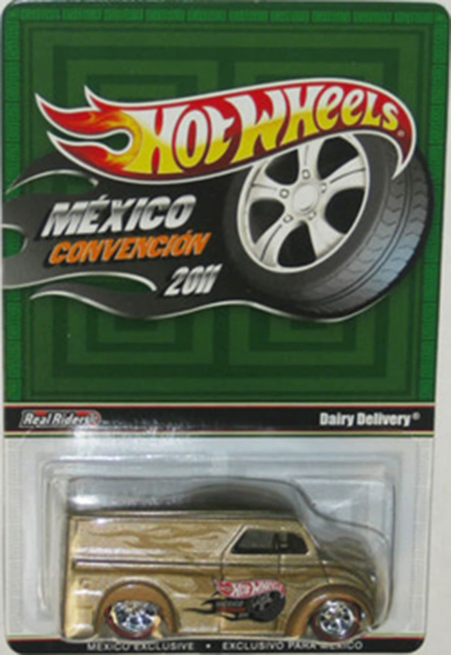 Hot Wheels 2011 Mexico Convention Gold Dairy Delivery 1:64 Scale Die-Cast Car - Limited Edition (Only 4000 Made) Rare Collectible Toy for Display & Racing - Perfect for Collectors, Kids Play & Car Enthusiasts