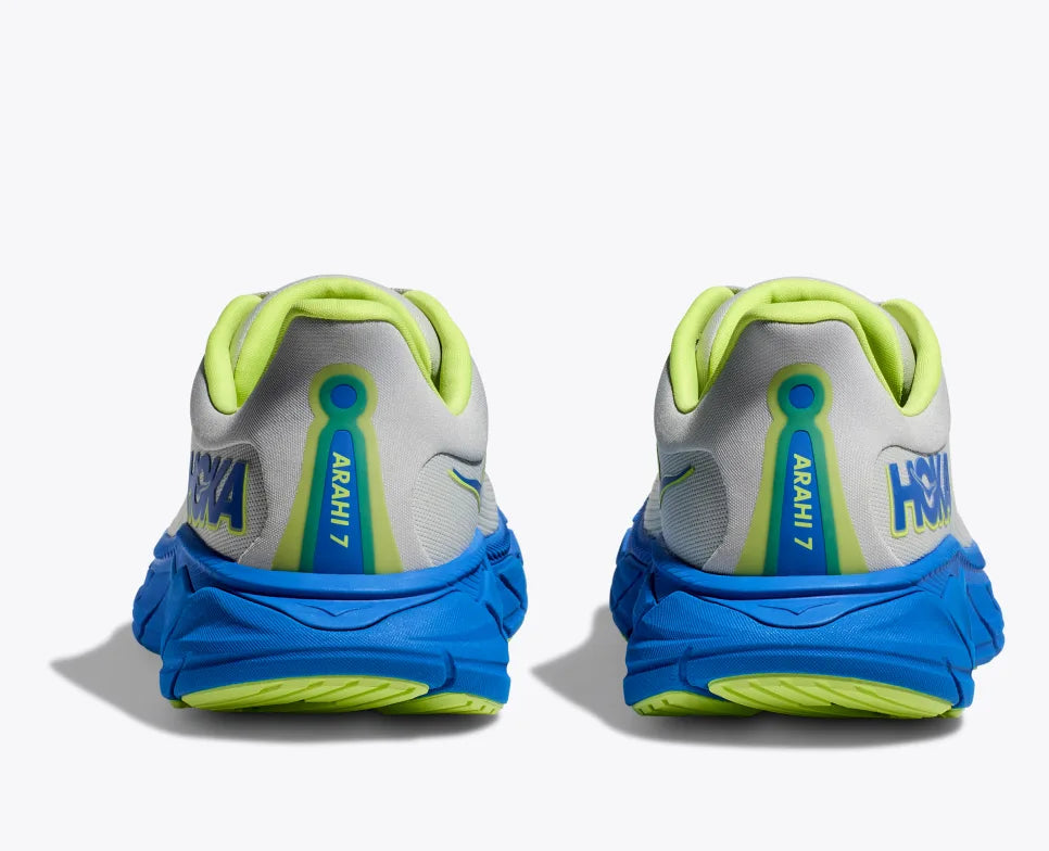 HOKA Arahi 7 Wide Running Shoes for Men - Stardust/Electric Cobalt | Stability & Cushioning for Road Running, Jogging & Daily Wear