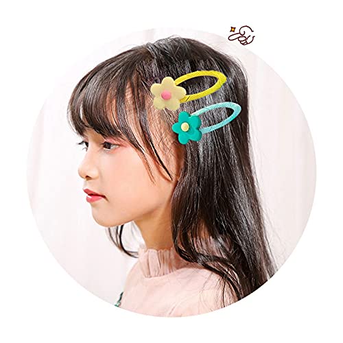 Lightweight Strong Acrylic Snap Hair Clips - 10PCS Non-Slip Cartoon Animal Alloy Barrettes for Kids | Cute Small Hair Accessories for School, Party & Daily Use