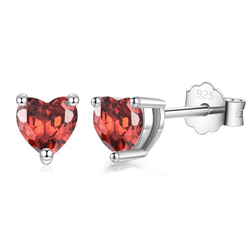C8-Heart cz-Red