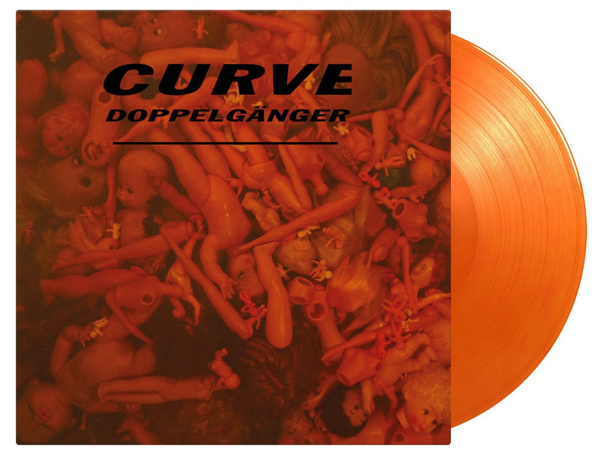 CURVE 'Doppelganger' 180g Orange Marble Vinyl LP - 1992 UK Indie Shoegaze Record - Perfect for Vinyl Collectors & Music Enthusiasts