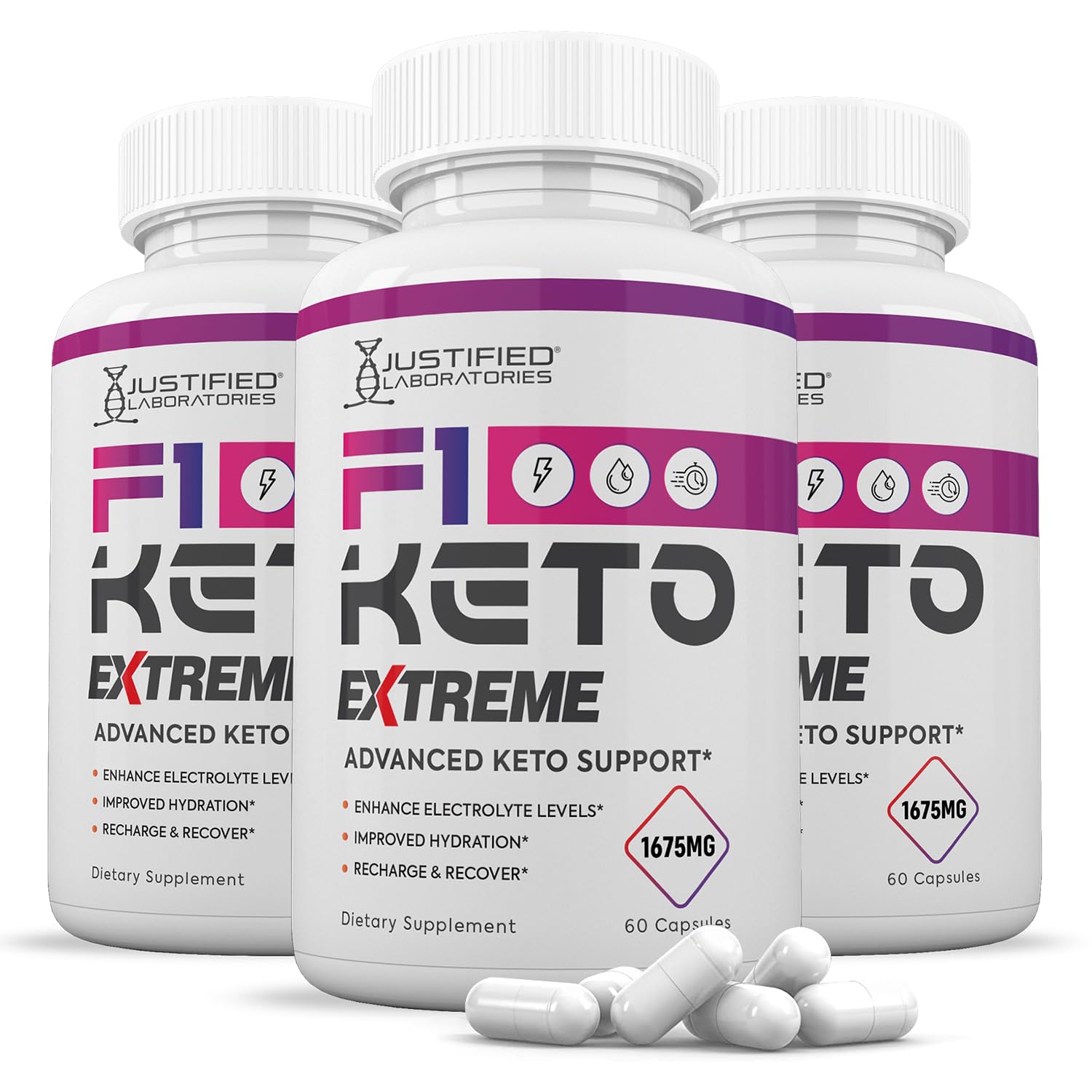 F1 Keto Extreme Pills 1675MG (3 Pack) - Advanced Formula with Apple Cider Vinegar, Extra Virgin Olive Oil & Green Tea Extract - 180 Capsules for Weight Loss & Energy Boost - Perfect for Ketogenic Diet & Healthy Lifestyle