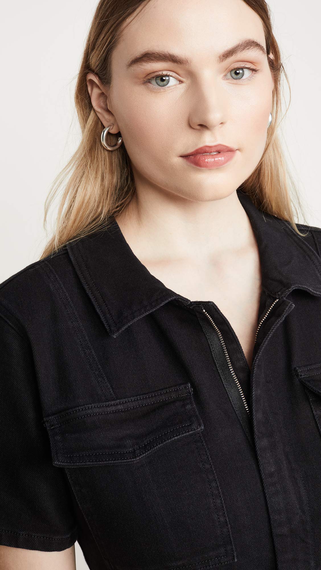 Good American Women's Utility Jumpsuit - Stylish & Comfortable One-Piece Outfit for Casual Wear, Work & Outdoor Activities | Plus Size Options Available