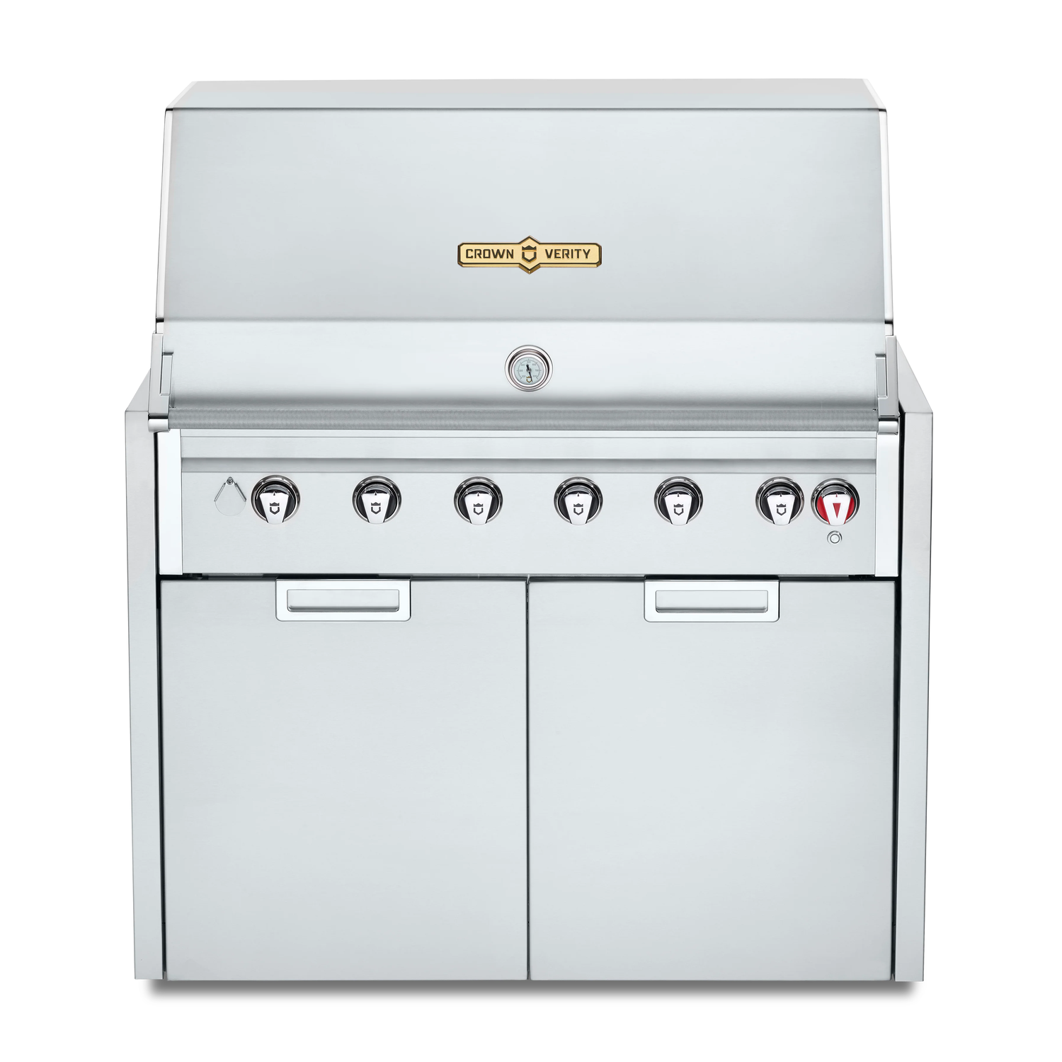 Crown Verity IGM42LP 42-Inch Infinite Series Propane Gas Grill with Side Burner & Tank Holder - Perfect for Backyard BBQs, Outdoor Cooking, and Patio Parties