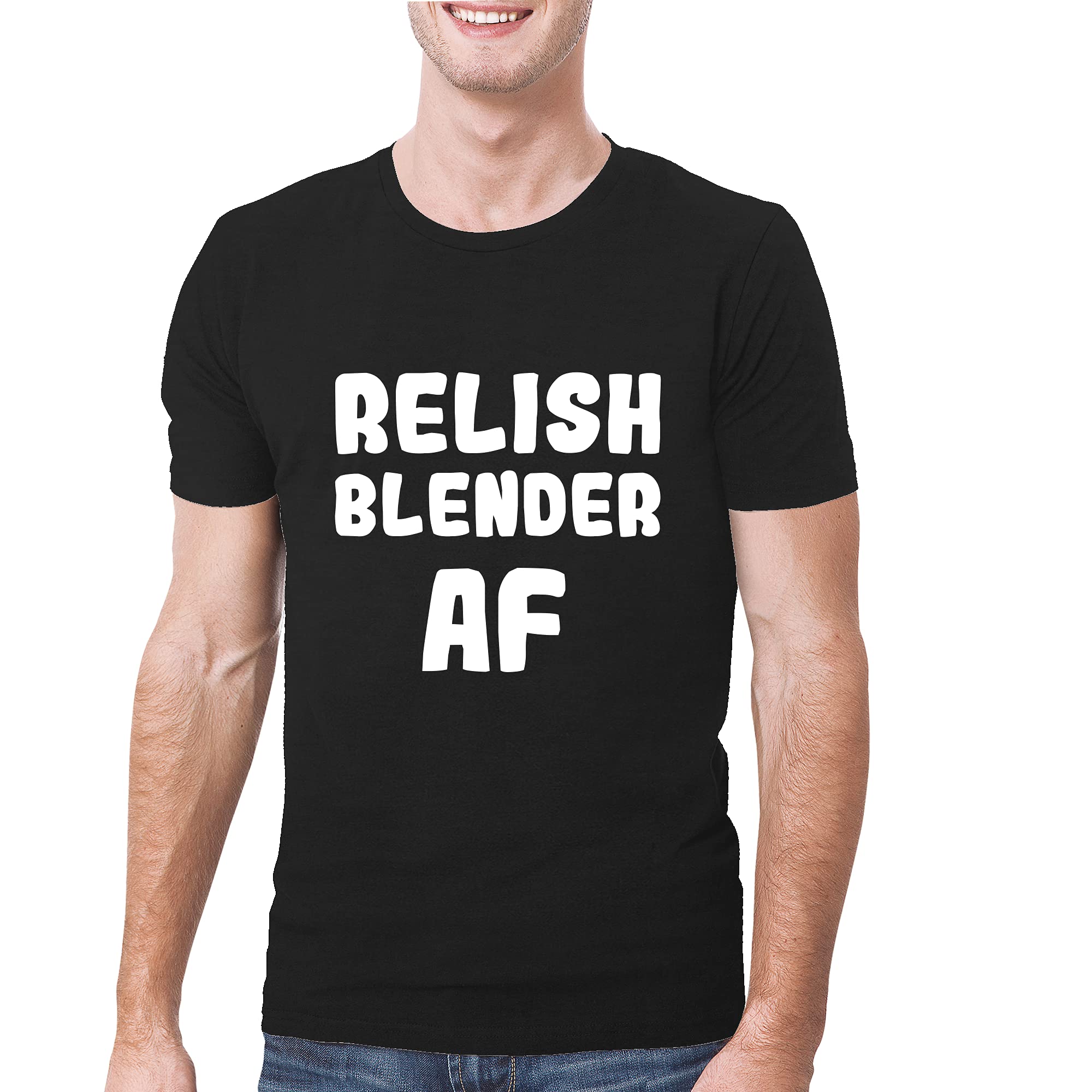 Relish Blender AF - Ultra Soft & Comfortable Men's T-Shirt | Breathable Cotton Tee for Casual Wear, Gym & Everyday Use