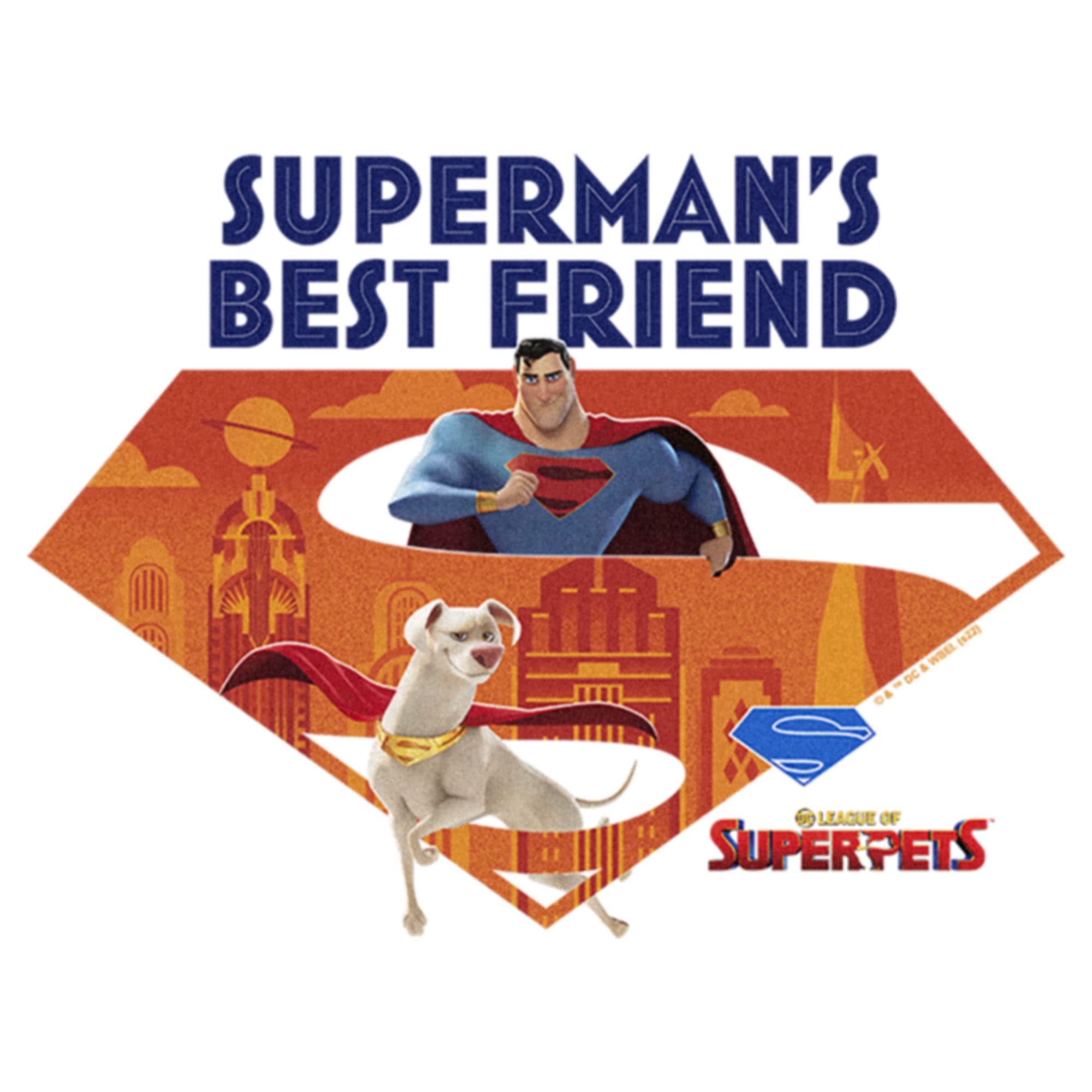 Women's DC League of Super-Pets Krypto T-Shirt - Superman's Best Friend Graphic Tee for Casual Wear & Superhero Fans