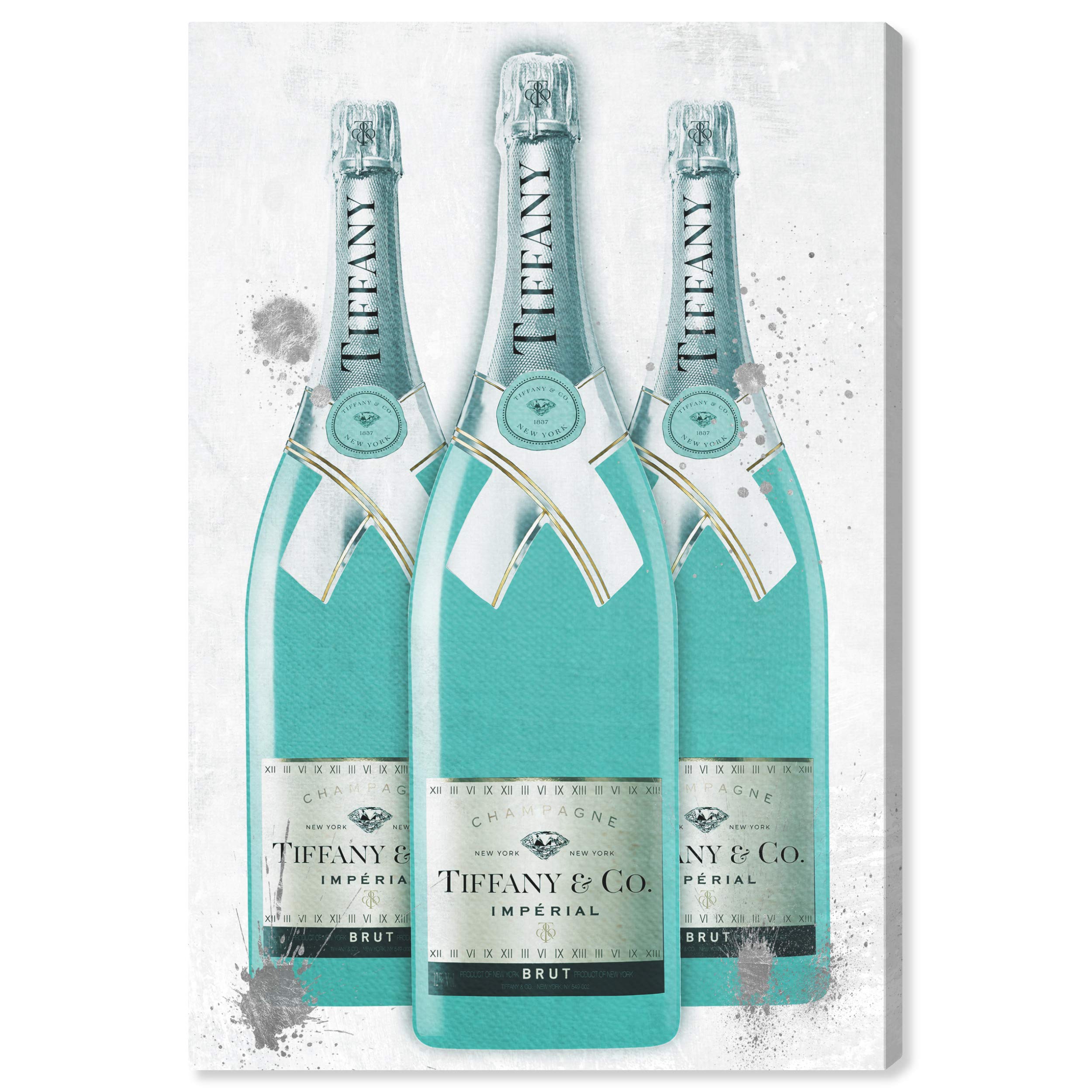 Diamonds and Bubbles Champagne Wall Art Canvas Print - 40x60 Inch Fashion & Glam Home Decor by Oliver Gal Artist Co. - Perfect for Living Room, Bedroom or Office Decoration