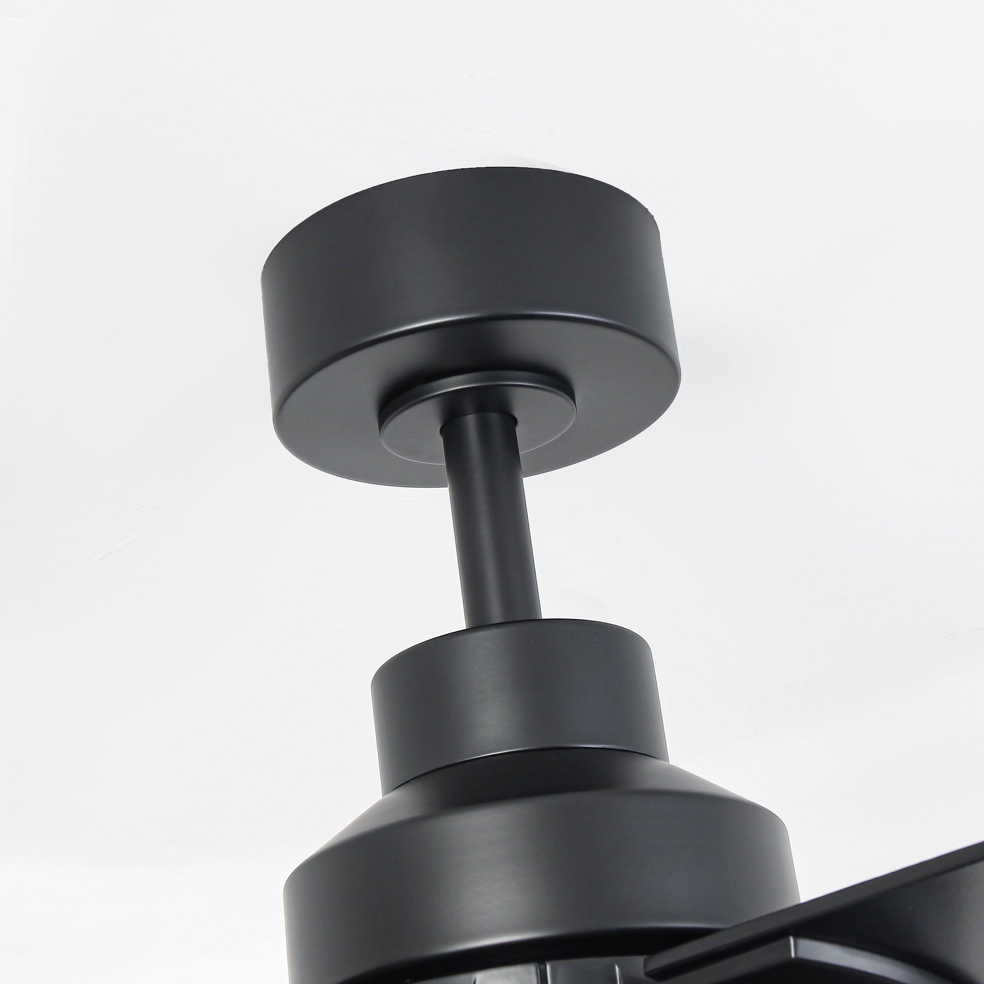 Vaczon 52 Inch Ceiling Fan with LED Light and Remote Control - Quiet DC Motor, Energy Efficient, Flush Mount for Bedroom, Living Room, and Office